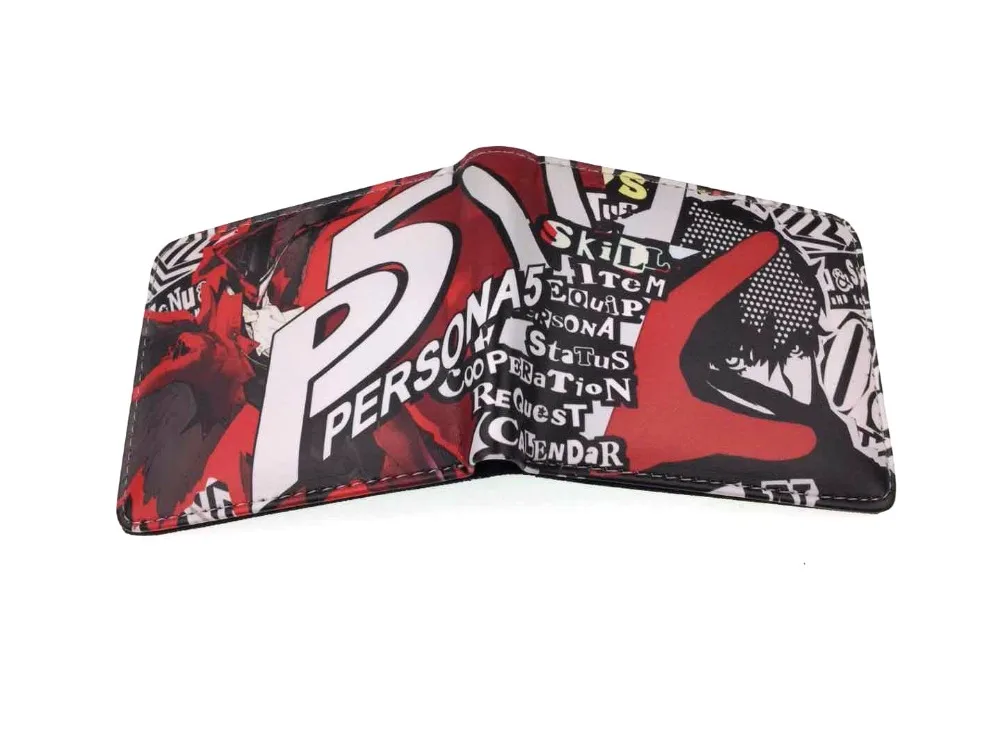 Кошелек мужской игровой аниме Джокер persona 5 кошелек держатель карты Двойные портмоне