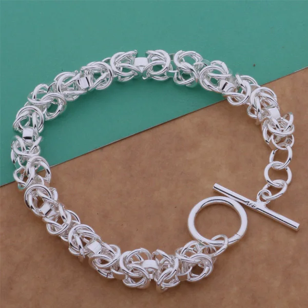 Оптовые высококачественные посеребренные модные ювелирные изделия браслеты для