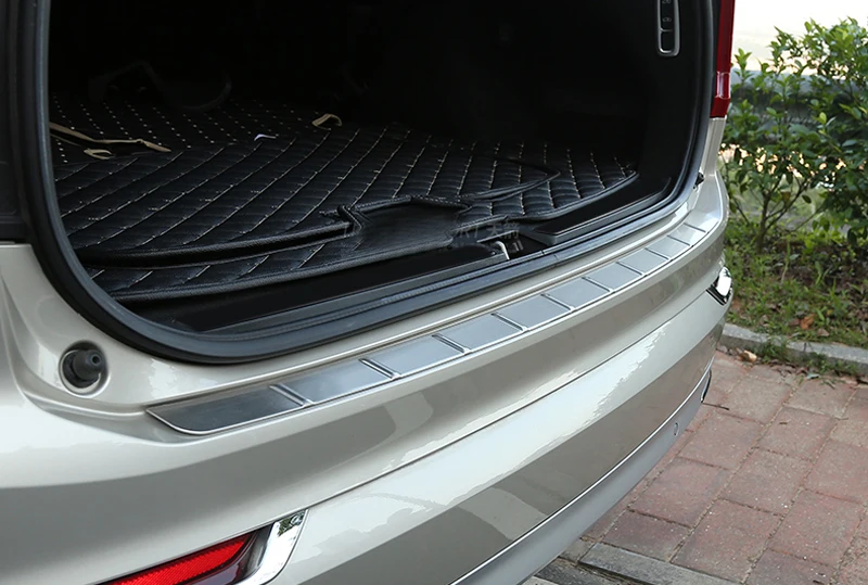 For VOLVO XC90 2015 2016 2017 2018 Stainless Steel Outer Rear Bumper Protector Guard Plate Cover Trim 1pcs Car Styling | Автомобили и