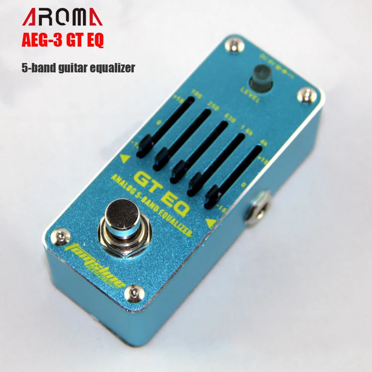 Effectors AROMA AEG 3 GT EQ 5 полосный эквалайзер педаль эффектов для гитары мини аналоговый