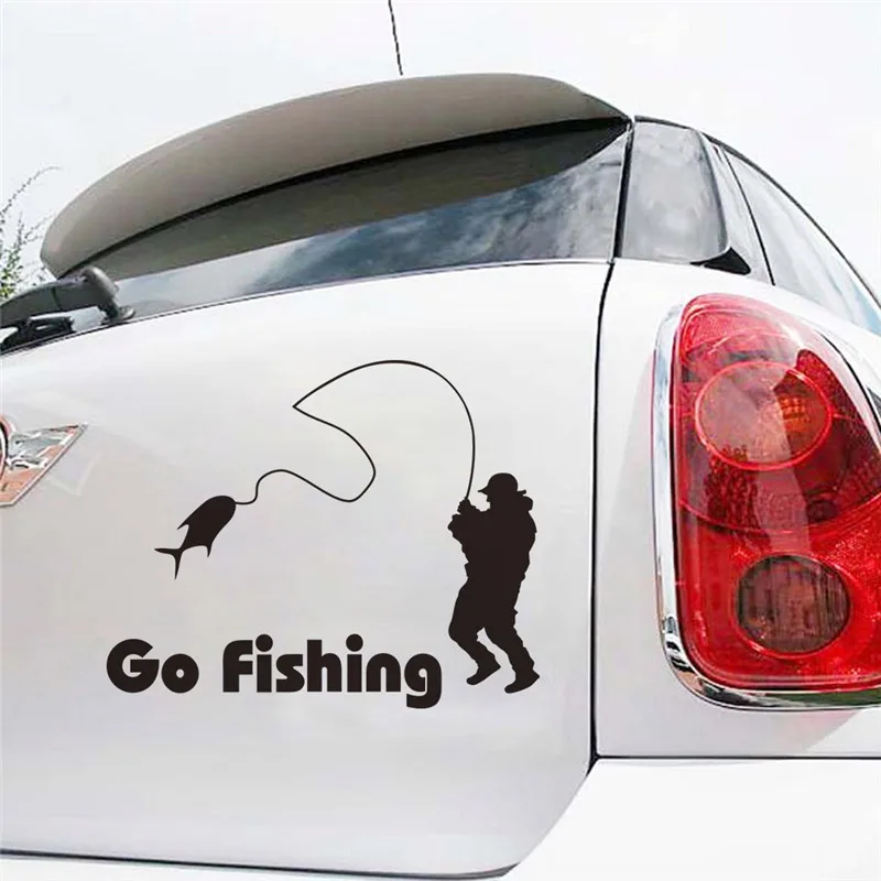 Go fishing забавное окно для стайлинга автомобиля старые люди автозапчасти