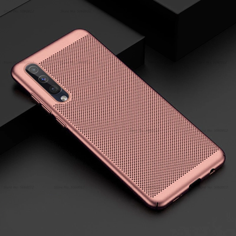 Rose Охлаждающий чехол для телефона для samsung Galaxy A50 A40 A70 A10 A20 A30 M10 M20 M30 на 50 30 40 70 м 20 10 30 чехол ультра тонкий чехол - Цвет: Rose