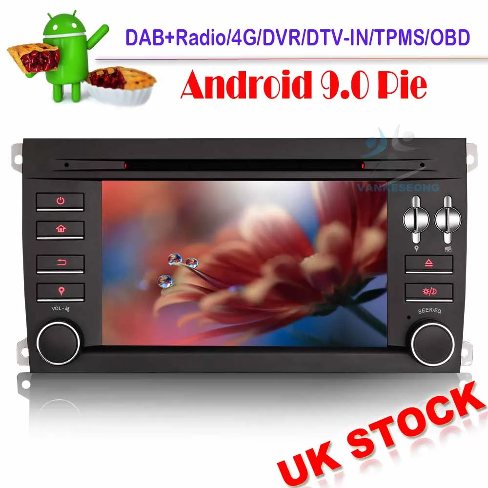 Автомагнитола 7 дюймов Android 9 0 стереомагнитола с поддержкой 4G TPMS Wi Fi RDS OBD DVR Bluetooth