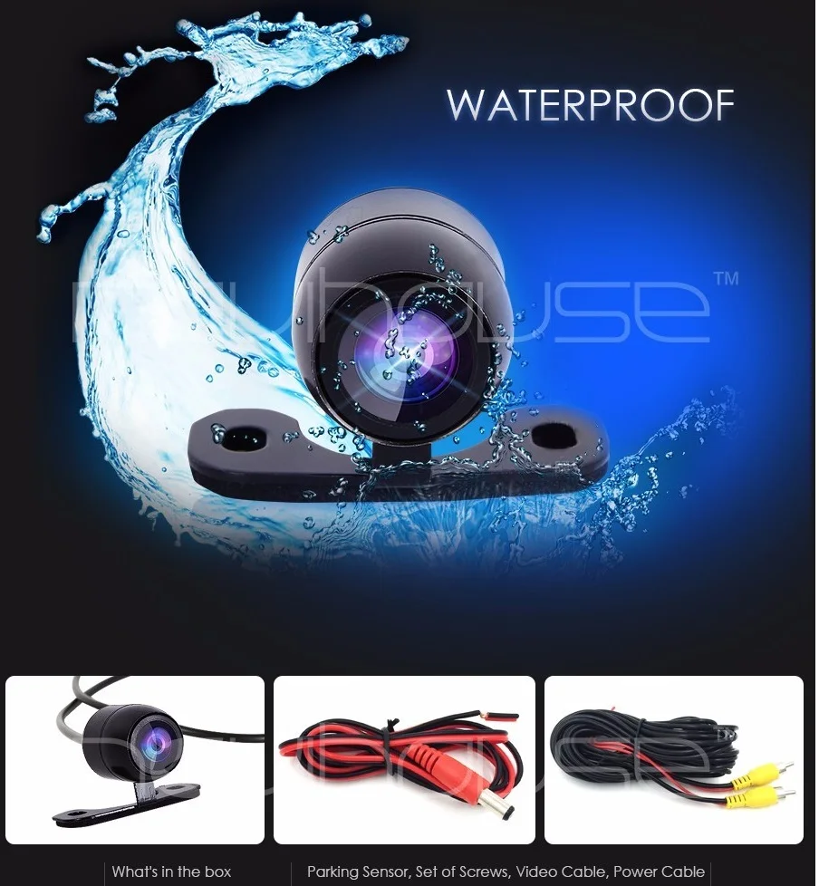 Бесплатная доставка CCD со светодиодной резервной камерой заднего вида