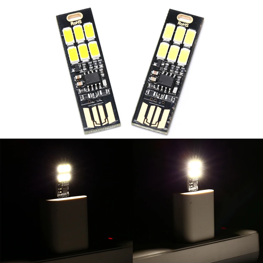 1 шт. карманная мини-карта с USB-портом 6 светодиодов Вт 5 В | Лампы и освещение