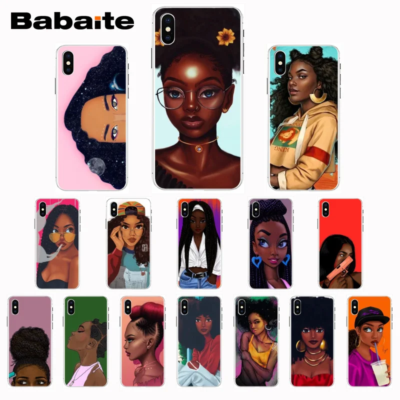 Babaite Black Girl Magic Melanin Poppin Coque Shell чехол для телефона iPhone8 7 6 6S Plus X XS XR XSMax 5 5s SE 5c11 11pro 11promax