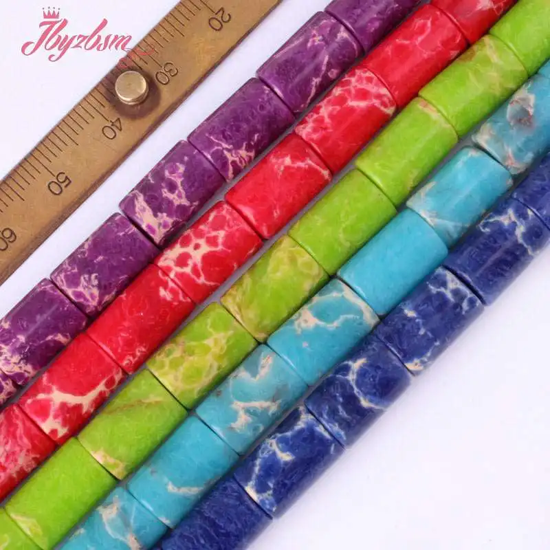 Гладкие бусины в форме колонны 8 х12 мм искусственные для самостоятельного