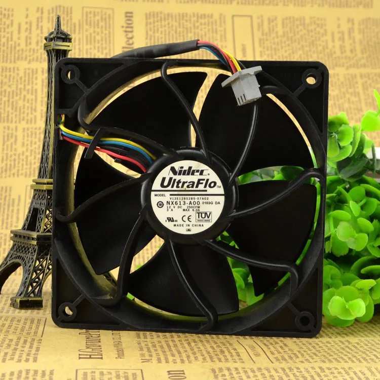 Бесплатная доставка для Nidec V12E12BSB5 07A02 DC 12V 3A 4 провод 110 мм 120x120x38 сервер квадратный