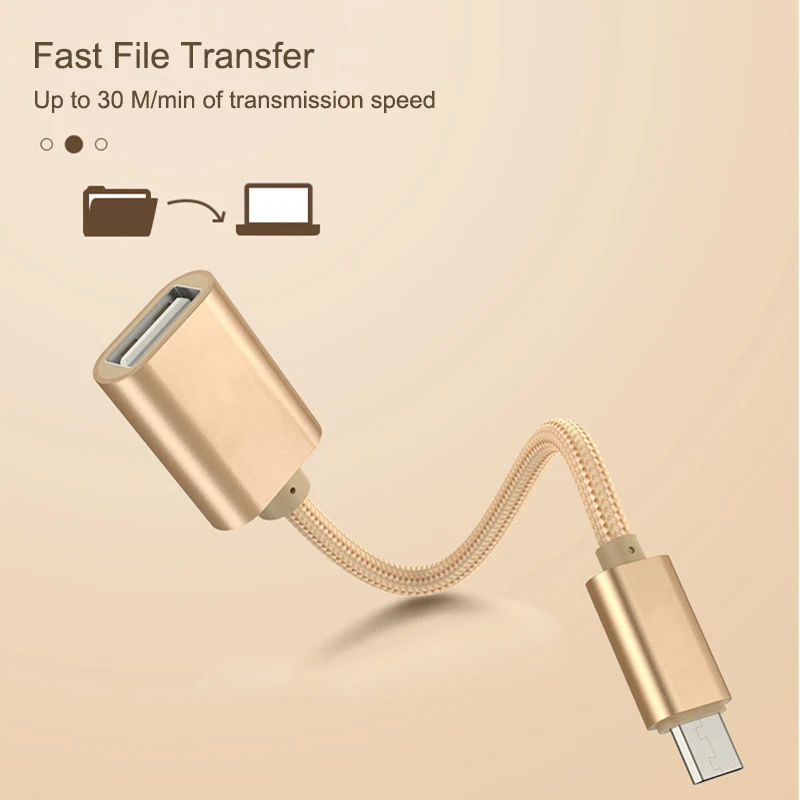 Адаптер с разъемами микро usbи USB 2 0 OTG конвертер кабель для Android Galaxy S3/4 S5 планшет Xiaomi