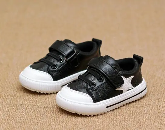 2016 Spring Children's sport shoes Leather Boys Girls leather Wholesale Baby fashion sneakers comfortable kids flats shoe | Детская