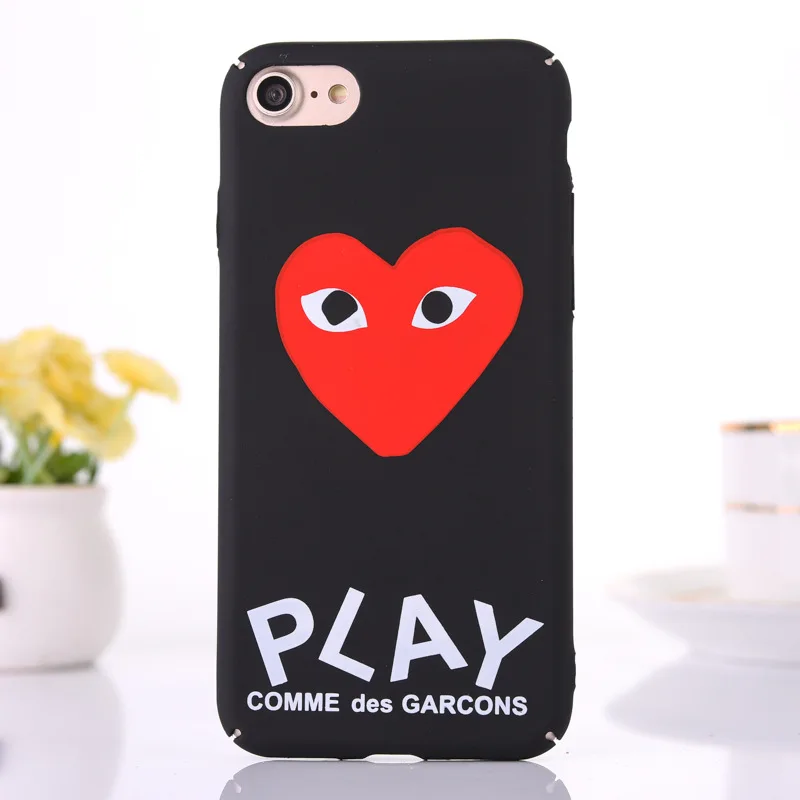KMAX Matte LOVE Heart &quotPLAY&quot Letter Soft PC Hard Back Cover For iPhone 6 6S Plus 7 plus 8 5 5S SE Phone Case Capa Shell |