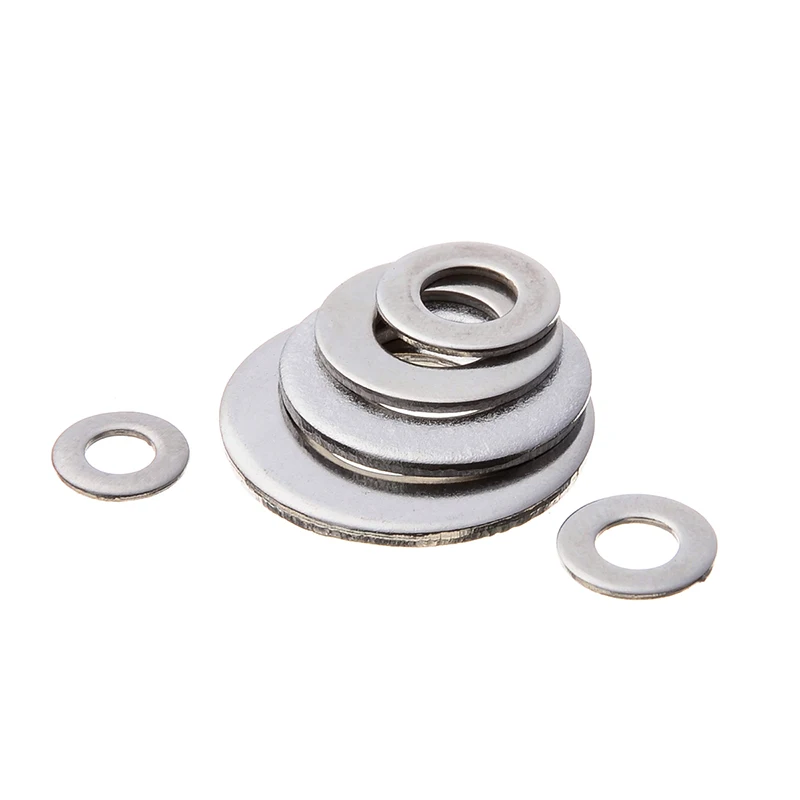 

ZENHOSIT 270Pcs 6 Sizes Stainless Steel Durable Washers Kit Assorted Solid Crush Seal Flat Gaskets Set For Machinery Car