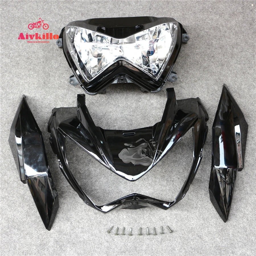 Фары HID Blue Angel Eyes кронштейн для фары верхний хомут обтекатель Кавасаки Z250 13-14-15-16-17