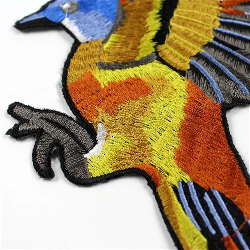 Футболка Для женщин топ животных патч 28 см большая птица иметь дело с ним железа