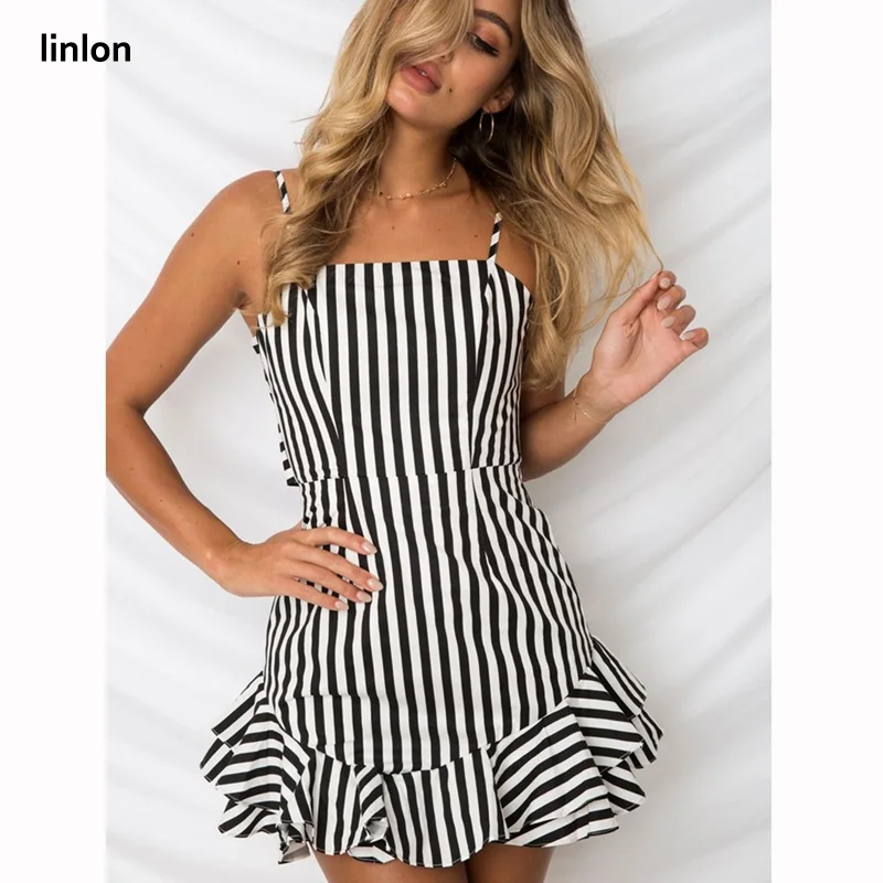 Linlon Chic Стиль шифон без рукавов платье с цветочным рисунком модная женская S-XXL