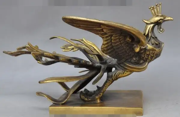 Бесплатная доставка S01421 статуя в стиле Народной имитации птиц Феникса павлина |