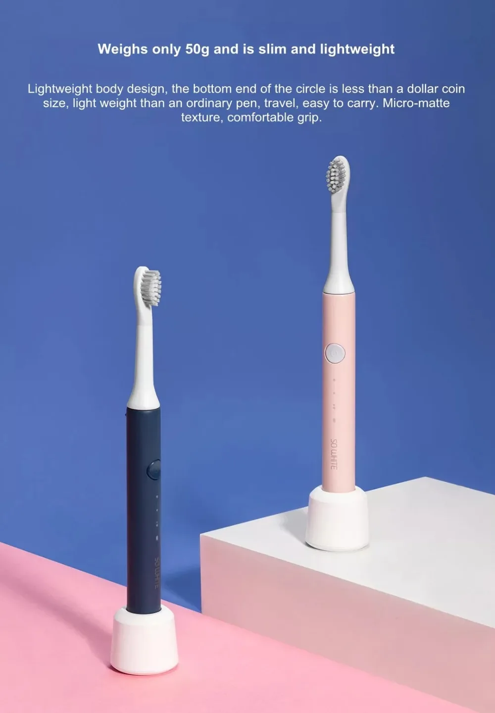 Xiaomi Mijia SO WHITE Sonic электрическая зубная щетка Беспроводная Индукционная зарядка IPX7 Водонепроницаемая зубная щетка дешевая 3