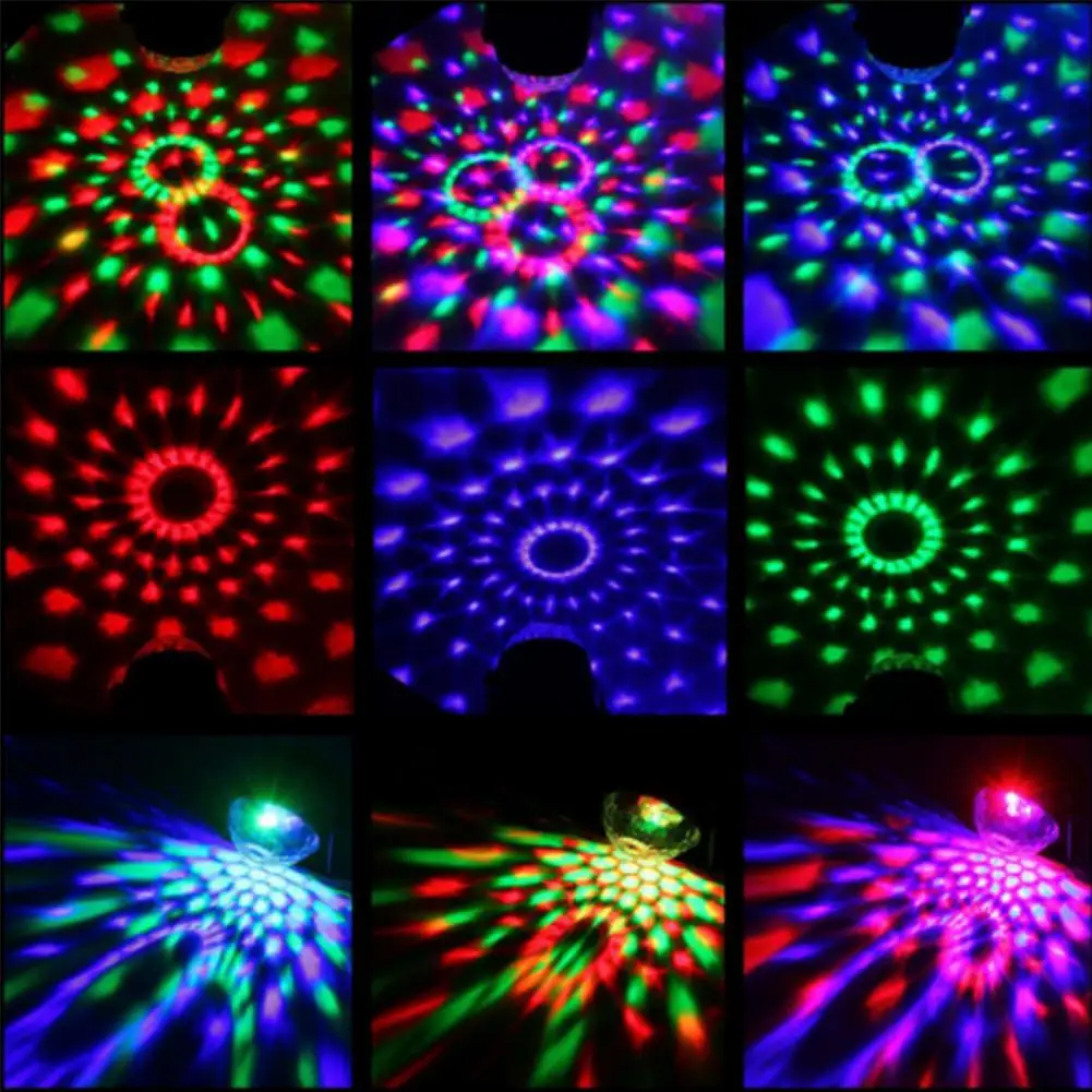 2 шт. LED 3 Вт RGB мини сценическая лампа магический шар свет клуб диско DJ Вечеринка