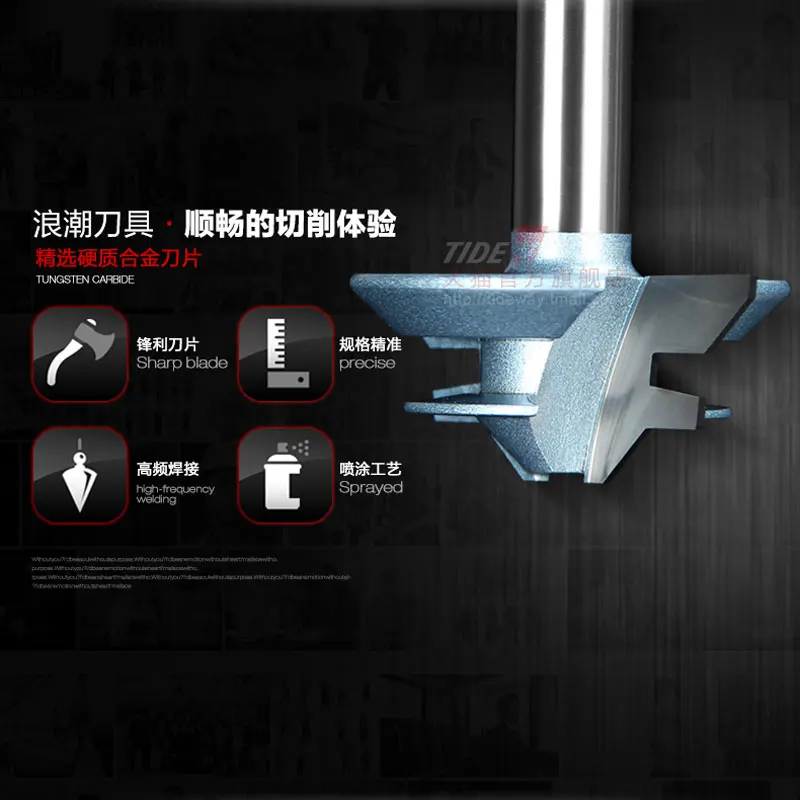 Small Lock Miter Router Bit Anti-kickback 45 degree 1/2*1-1/2 1/2 Shank Tenon Cutter for Woodworking Tools | Инструменты