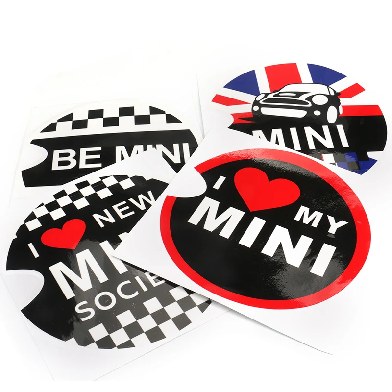 1pcs KK Car fuel tank cap decorative stickers Body car styling Badge Auto Accessories for BMW MINI cooper one+ S JCW F55 F56 | Автомобили