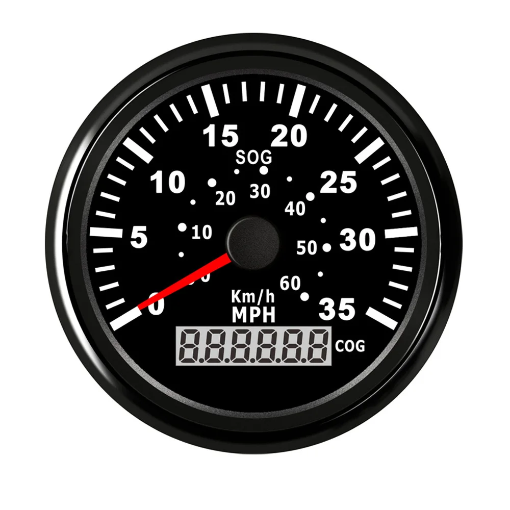 85 мм Морской автомобиль спидометр 35 миль/ч 60 км/ч GPS измеритель скорости с
