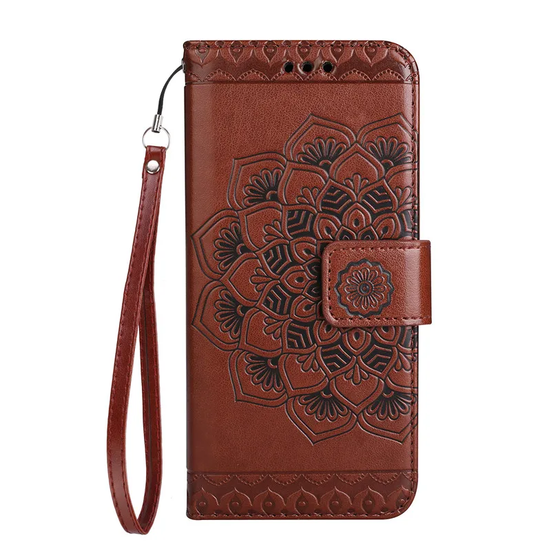 Brown Роскошный цветок кожа флип Fundas бренд Чехол для Coque Samsung Galaxy J3 J5 J7 J330 j530 j730 ЕС Версия чехол Капа - Цвет: Brown