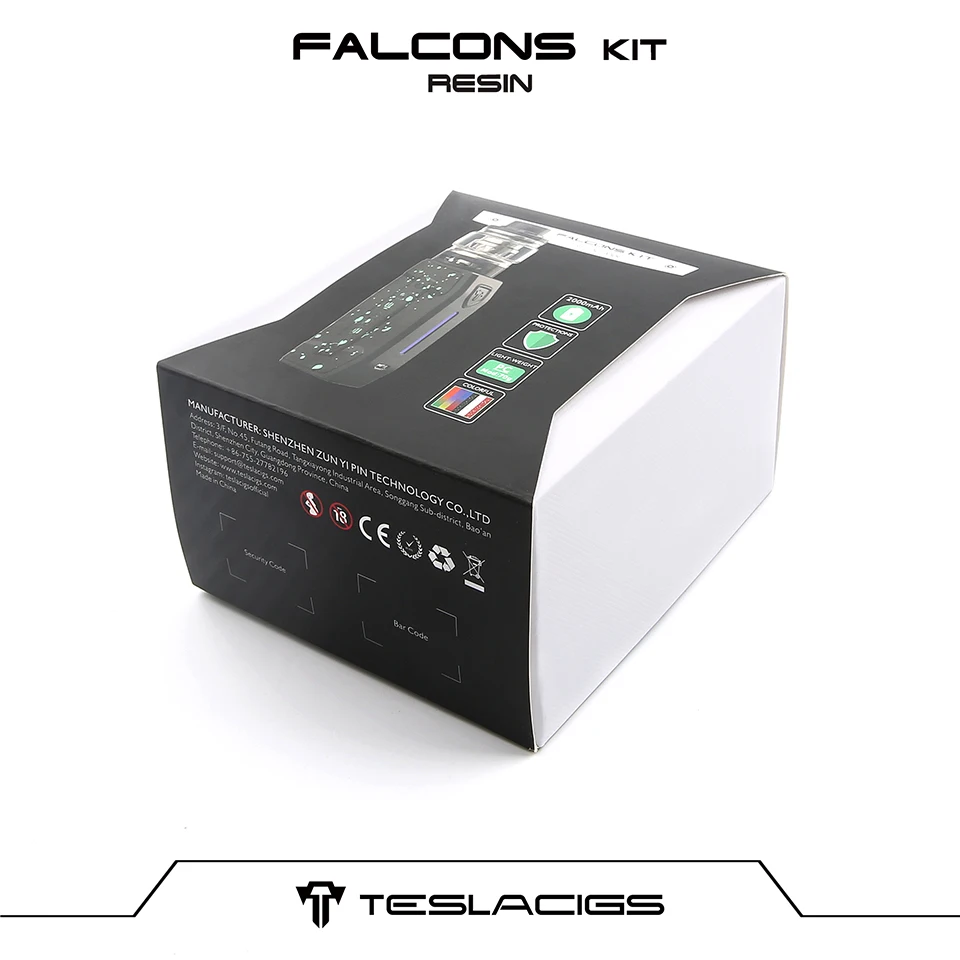 Оригинальный Tesla Falcons комплект 2000 мАч батарейный блок мод с 6 мл смолы бак TS-XX 0.18ohm