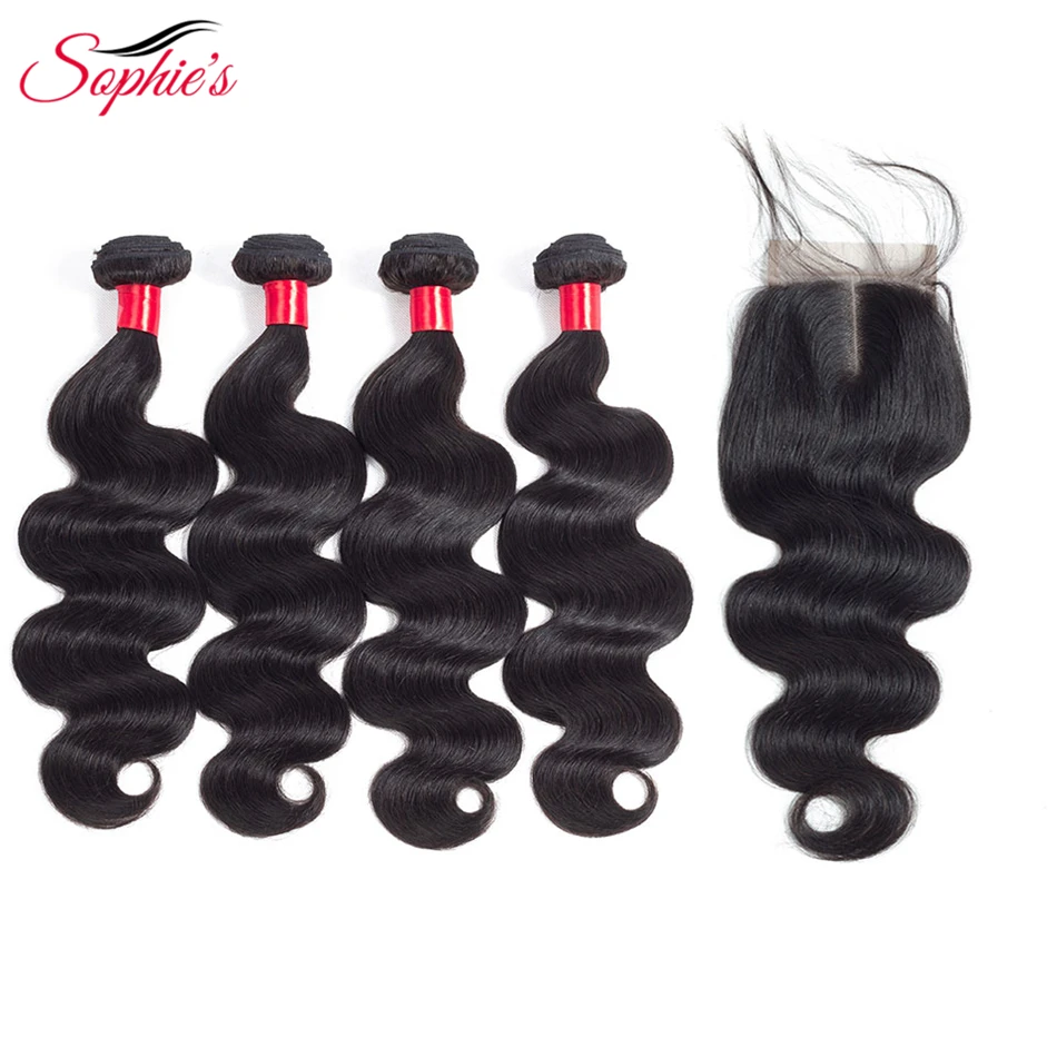 Накладные человеческие волосы Софи с застежкой 4 пряди волнистые малазийские без