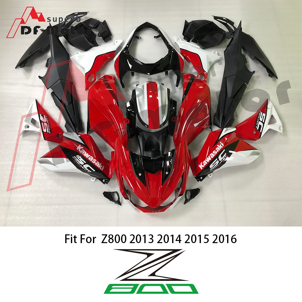 

For SC-PROJECT ABS Injection Plastics Fairings Kit For Kawasaki Z800 2013 - 2016 13 14 15 16 Orange Matte Black Bodywork