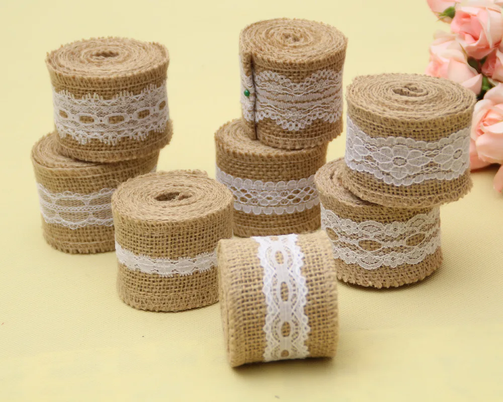 1 ярд 5 см Мешковина в рулоне DIY Ручная работа Рождество Свадьба Ремесло полоса