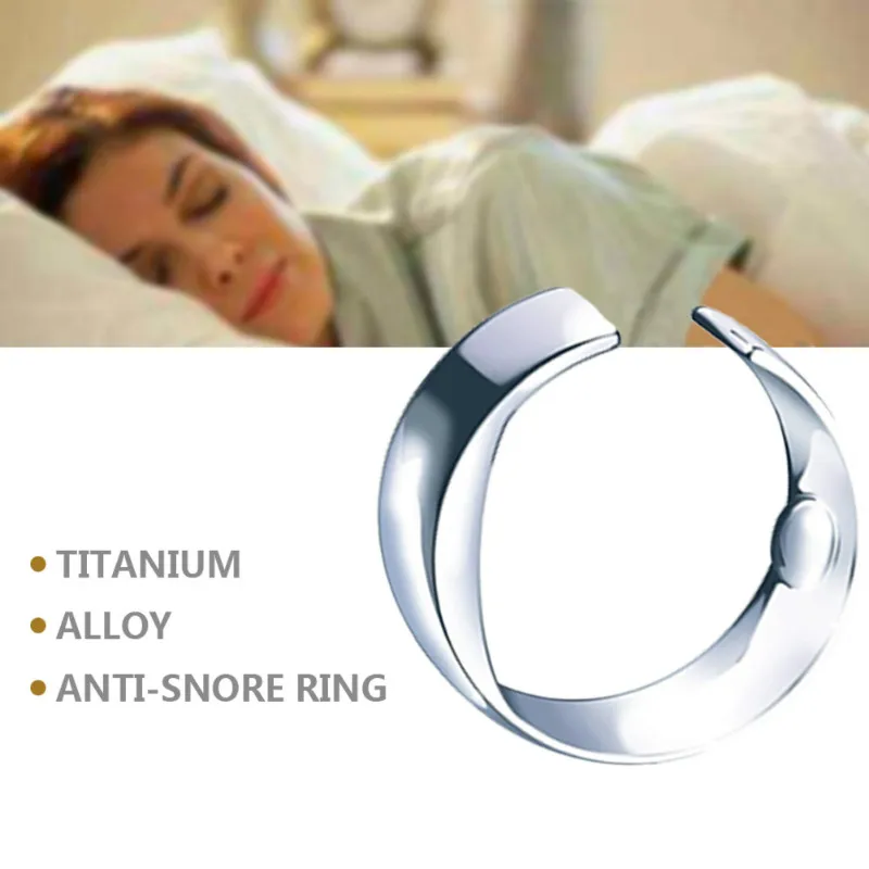 Skute Anti Snore Ring Magnetic Therapy Acupressure Treatment Against Snoring Device Stopper Finger Sleeping Aid Gift | Украшения и