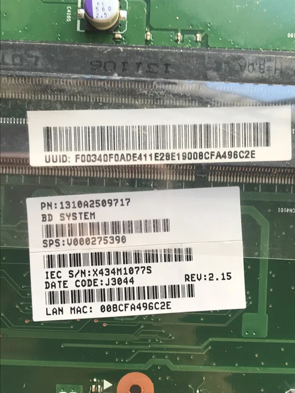 Материнская плата для ноутбука toshiba C850D C855D V000275390 тест 100%|Материнские платы| |
