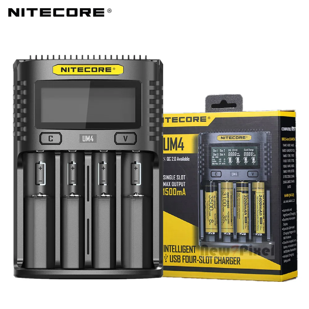 Устройство зарядное Nitecore UM4/UM2 100% фирменная зарядка с интеллектуальной