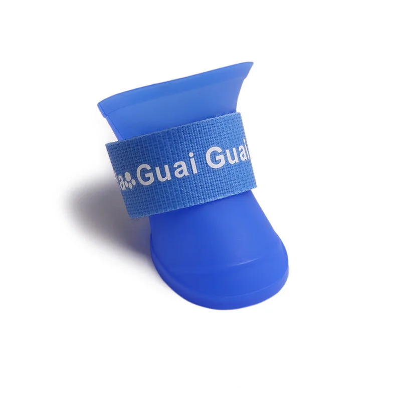 Водонепроницаемые ботинки для собак Нескользящие 4 шт./компл. Размеры S M L 5 цветов