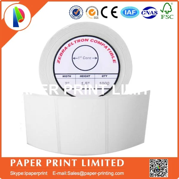 10 рулонов 2 &quotx 1 5&quot прямой тепловой Зебра/совместимые этикетки для Zebra 2844 ZP 450 500