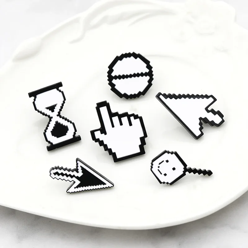 Кнопка для мыши в европейском и американском стиле|Броши| |