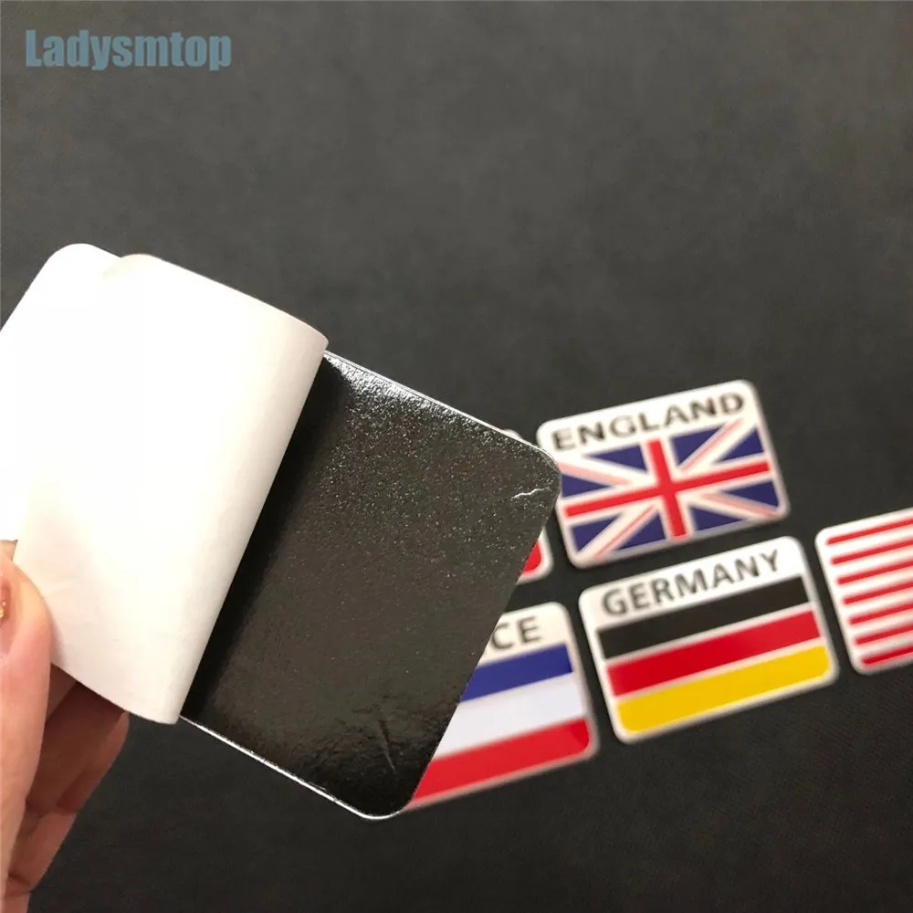 Ladysmtop Стайлинг автомобиля из алюминиевого сплава флагая стандарта