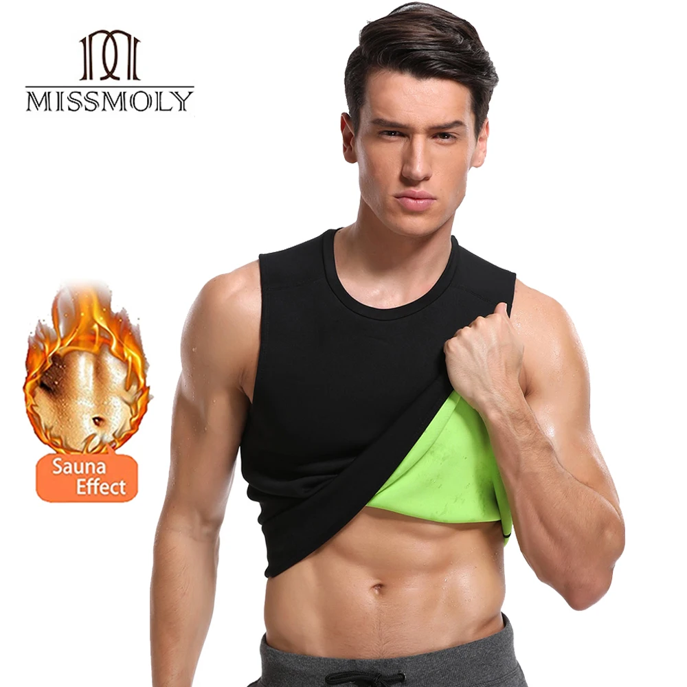 

Bodysuit Men Body Shaper Waist Trainer Neoprene Slimming Shapewear Shaper Sauna Suit Sweat Vest Fat Burning Belly Shirt