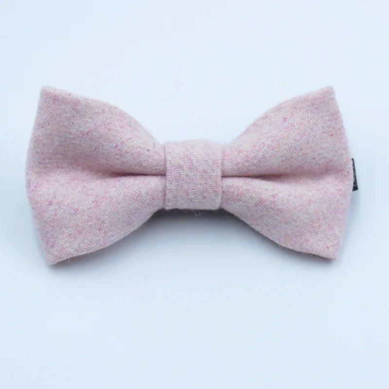 Pink Feliavert/шерстяной детский галстук-бабочка, милый лоток для хранения, карамельный цвет, смокинг, галстук-бабочка, цветок, девочка, мальчик, аксессуар, детские галстуки, новинка - Цвет: Pink