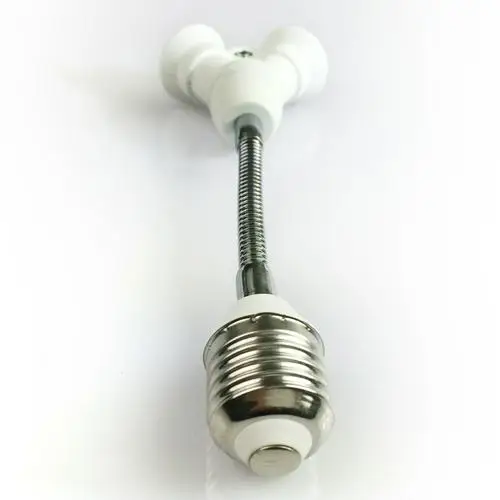 E27-2E27 L NEW Bulb Base Converter Conversion Bracket Socket Adapter GU10 G9 B22 E27 E14 E12 Home Most Full Lamp Seat Fireproof Material - Цвет: E27-2E27 L