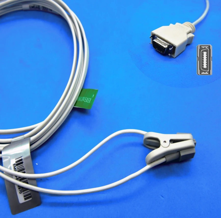 

Long cable child or neonate ear clip spo2 sensor for mediana colin nellcor patient monitor