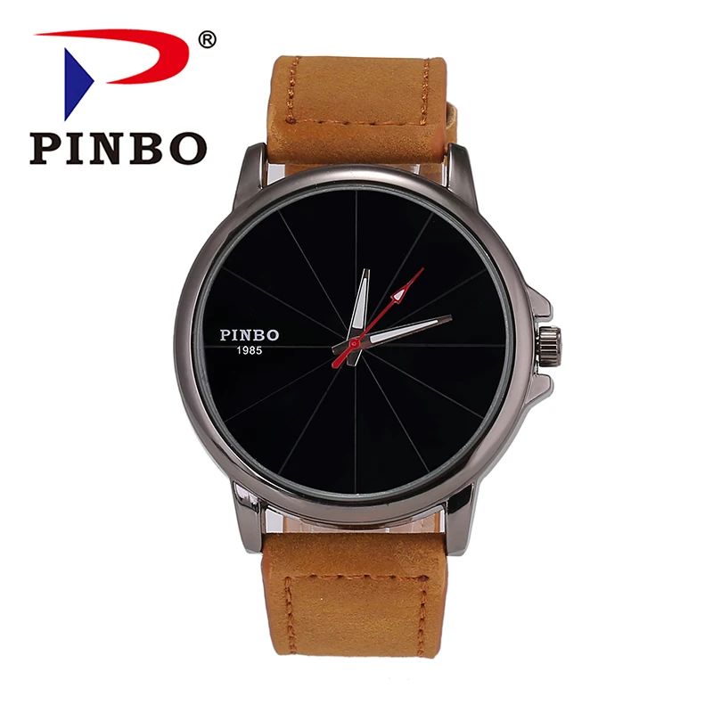 PINBO новинка 2019 модные брендовые спортивные кварцевые часы для мужчин высокое