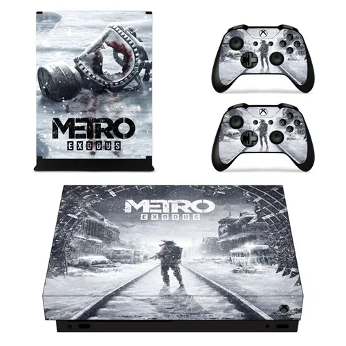 YSX1X2077 Игра Metro Exodus наклейка для microsoft Xbox One X консоль и контроллер для Xbox One X Кожа Наклейка виниловая - Цвет: YSX1X2077