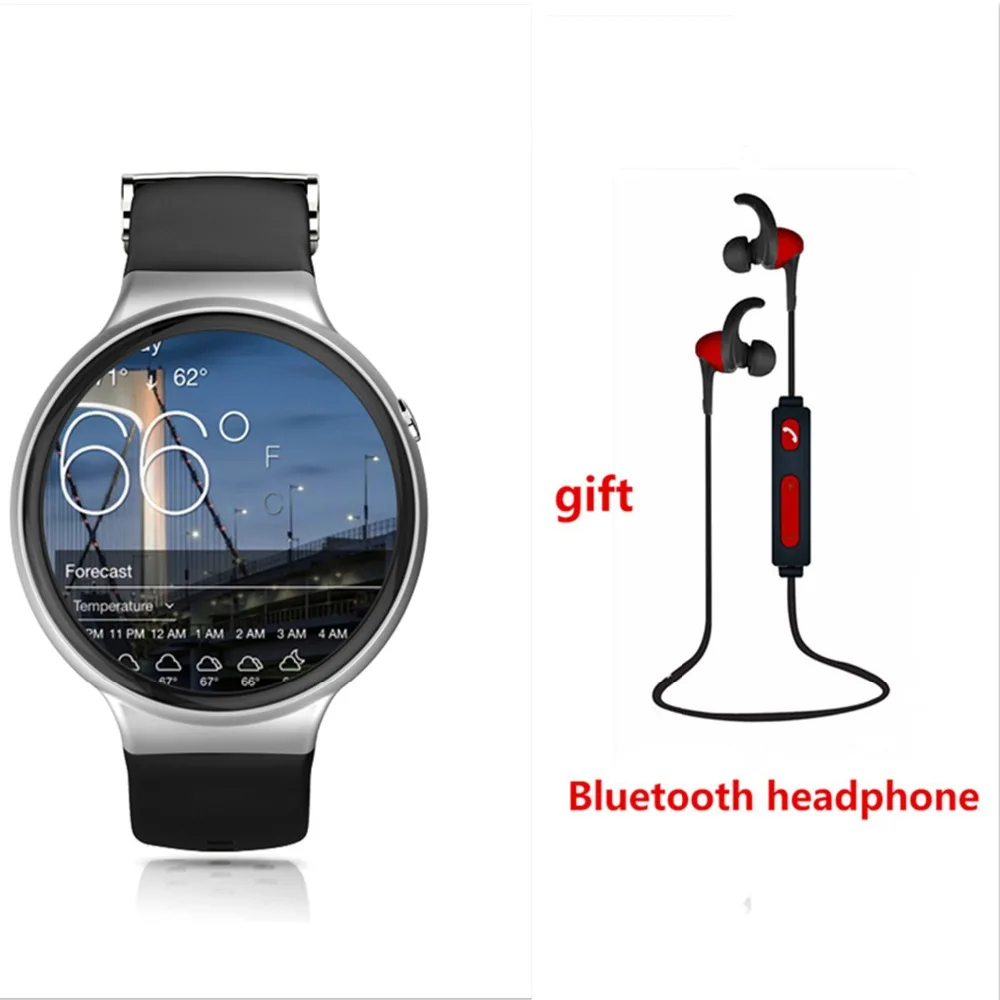 Оригинальный i4 Bluetooth Smart часы ОС Android 5.1 MTK6580 3G WI-FI GPS сердечного ритма SmartWatch