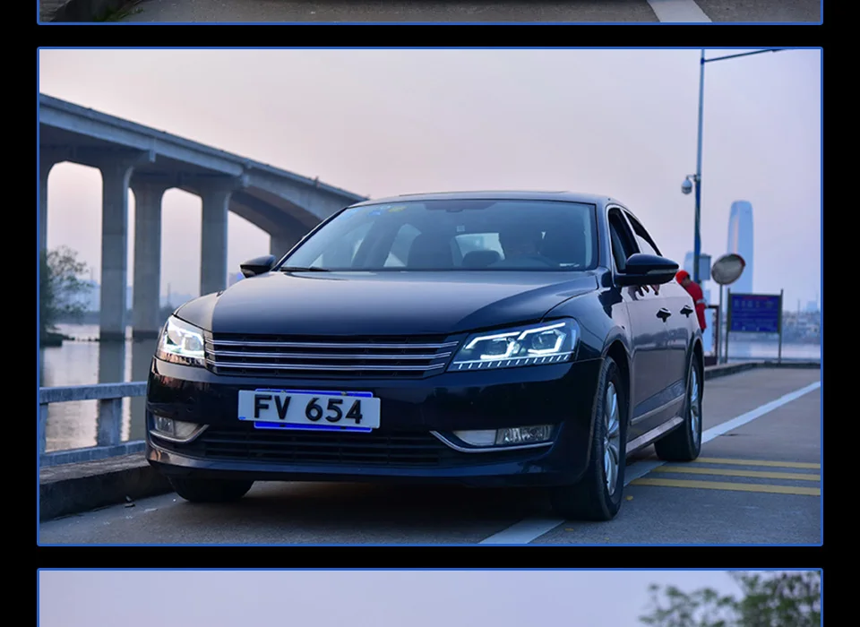 AKD автомобильный Стайлинг для VW Passat B7 фары 2011- светодиодный фары DRL Hid фары линзы проектора bi xenon луч аксессуары