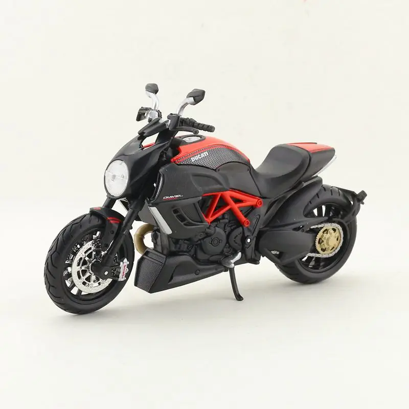 Хорошая сборка модели игрушки: MaiSto литая модель наборы Ducati Diavel углеродная модель мотоцикла 1:12 Сборная модель легко собранная