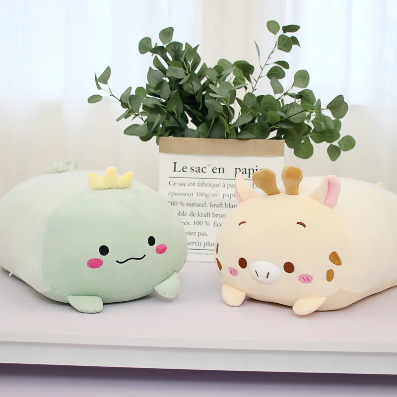 Мягкие животные мультфильм милые подушки толстый кот хомяк слон свинья плюшевая игрушка лягушка мягкие милые дети подарок на день рождения