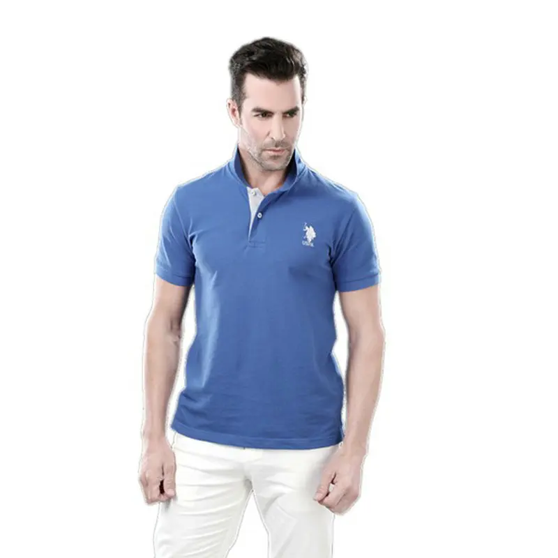Элитный бренд U.S POLO Assn Для мужчин топы хлопок вышивка короткий рукав