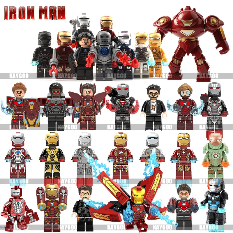 Железный человек Marvel Мстители супер герой фигурка legoings строительные наборы
