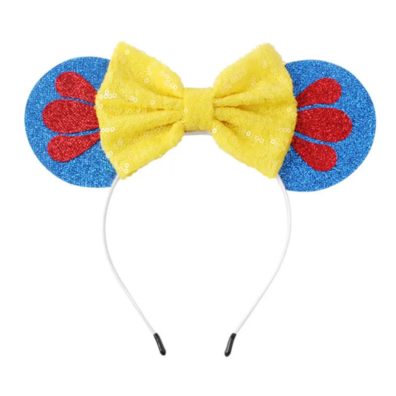 SnowWhite Headband 1 Платье Белоснежки для девочек; детское платье принцессы; костюмы Белоснежки и Егеря для малышей; нарядная одежда; наряды для рождественской вечеринки - Цвет: SnowWhite Headband 1